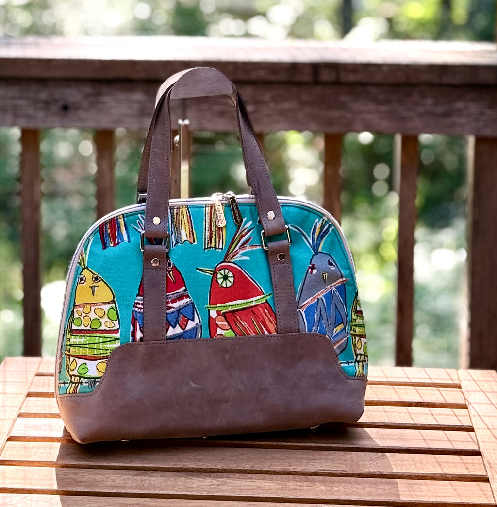 Boronia Bowler Bag, leather or cork