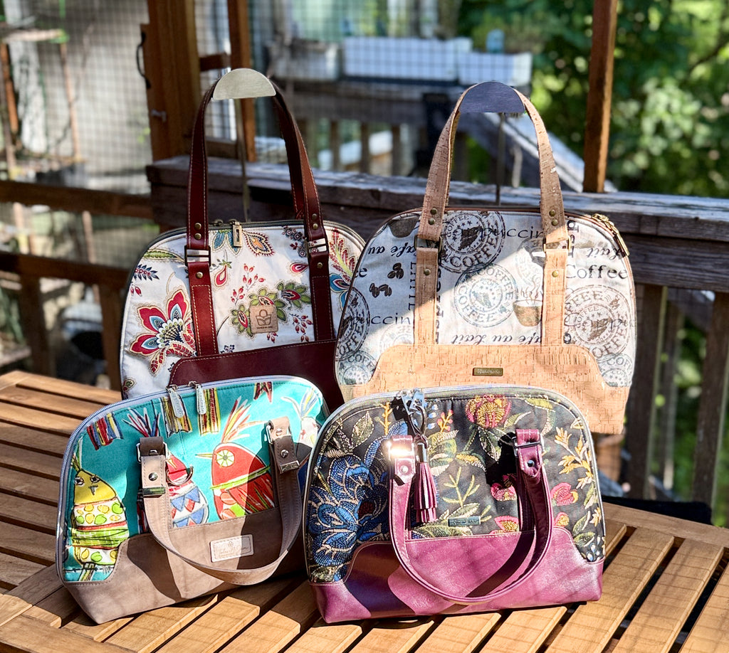 Boronia Bowler Bag, leather or cork