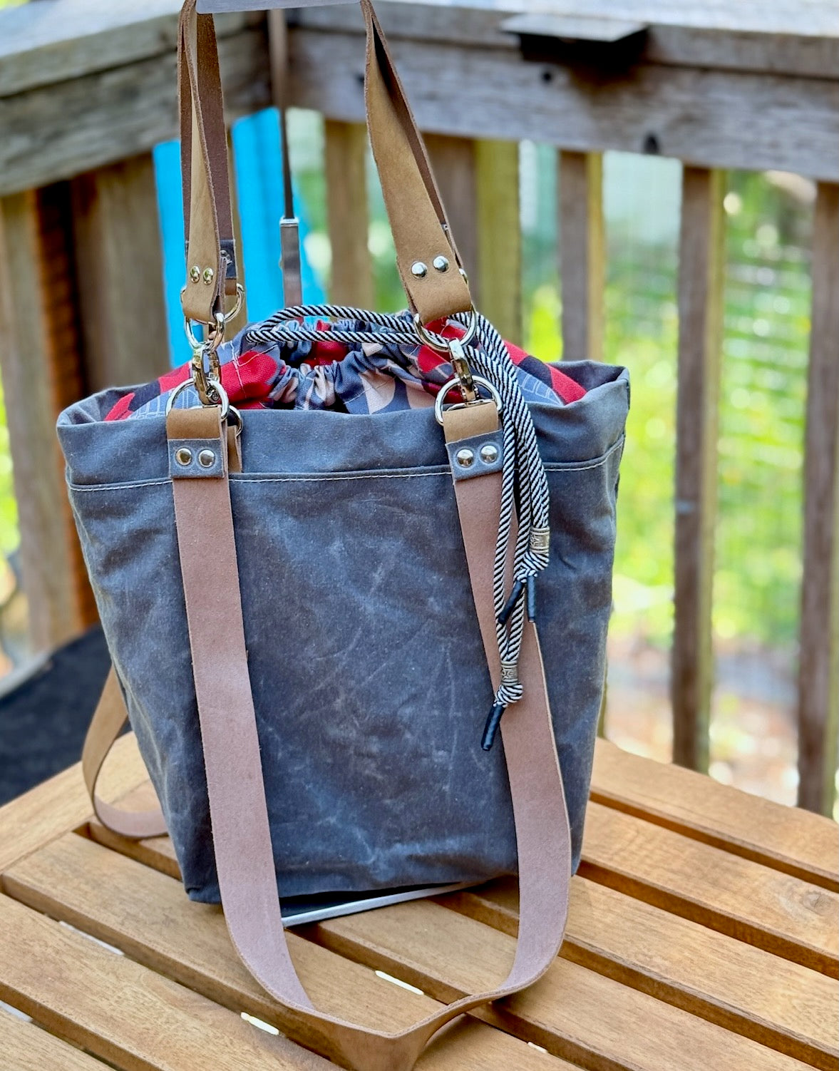Modified Firefly Tote, waxed canvas