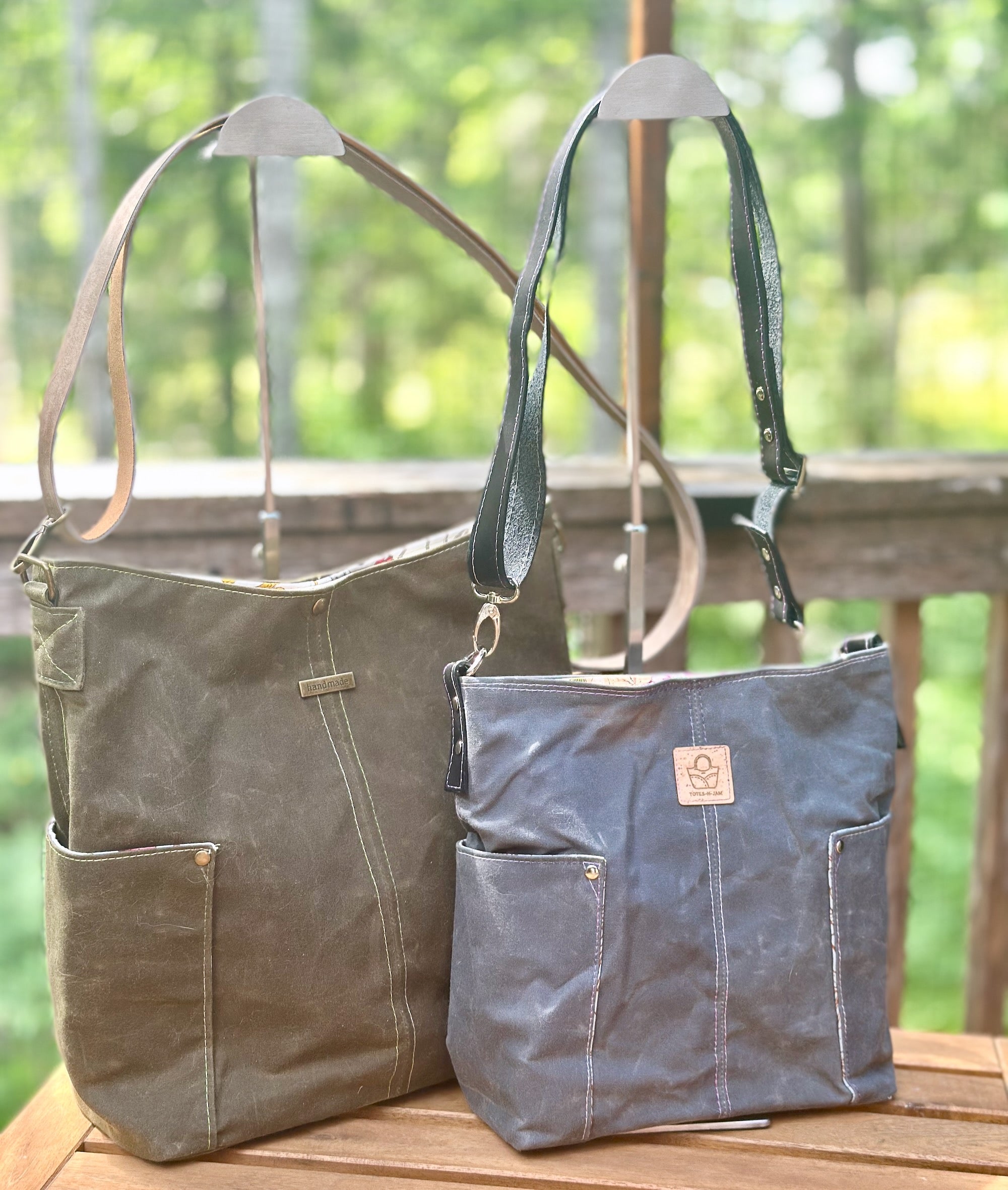 Compass Bag, waxed canvas