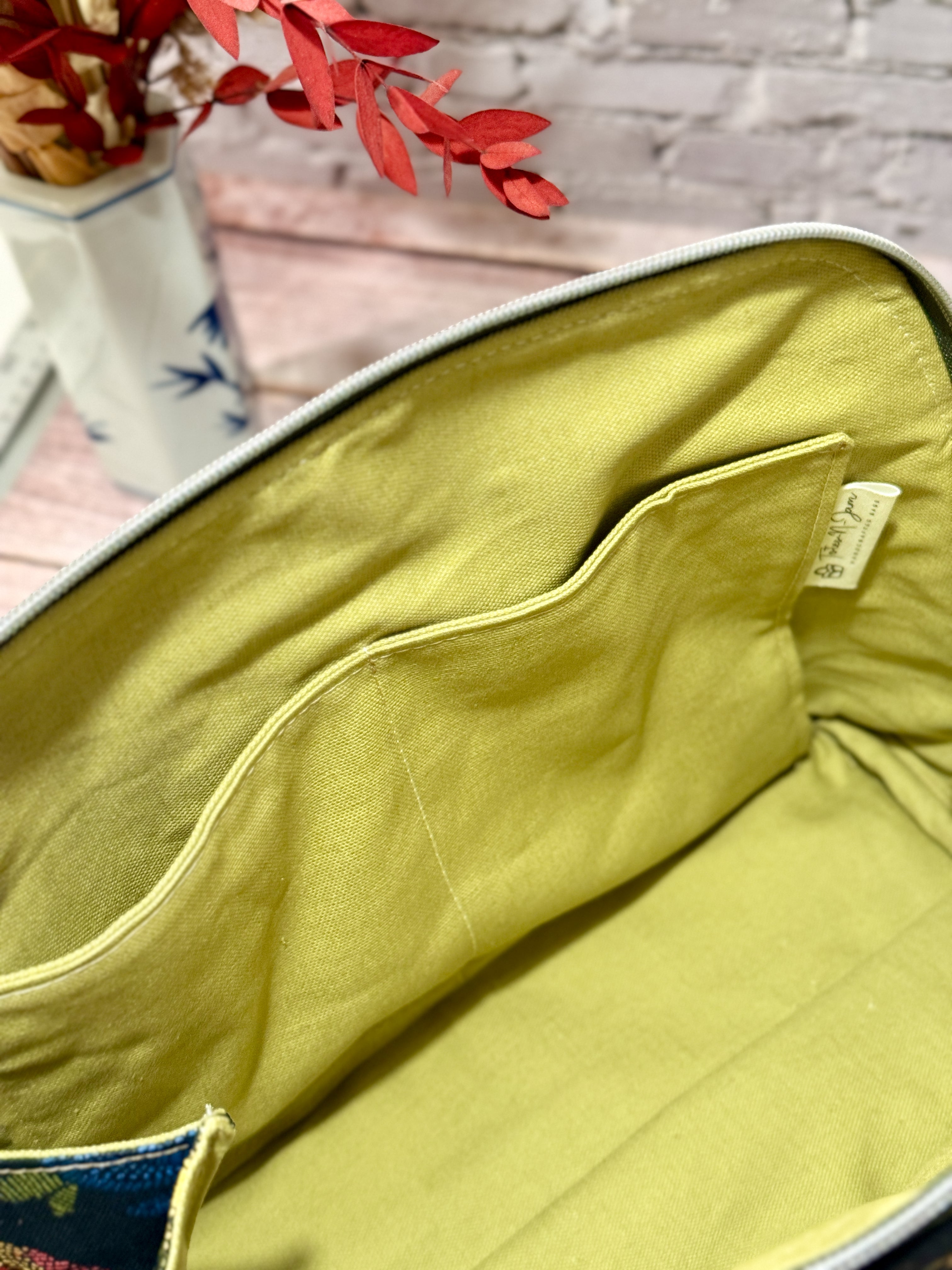 Boronia Bowler Bag, Leather & Canvas