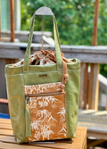 Green Leather Firefly Tote